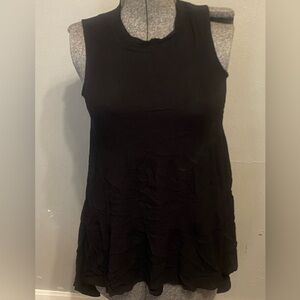 Maurice’s Black Sleeveless High Low  Blouse Size Small Nwt